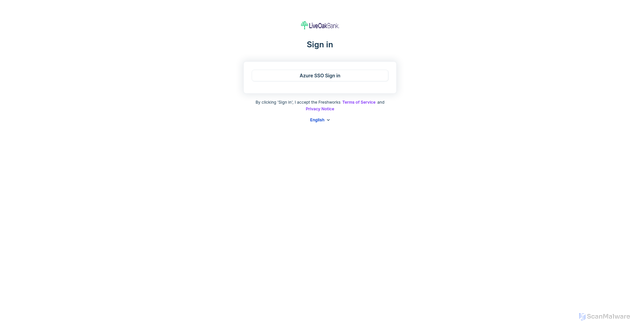 Security scan screenshot of https://liveoakbank.myfreshworks.com