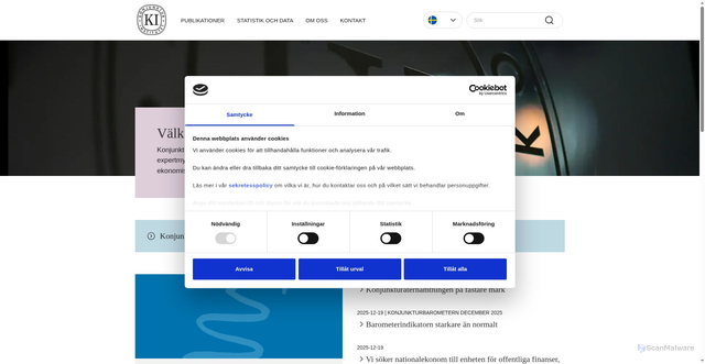 Security scan screenshot of https://www.konj.se/