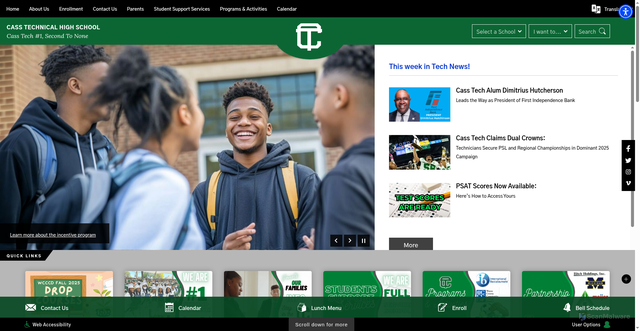 Security scan screenshot of https://www.detroitk12.org/casstech