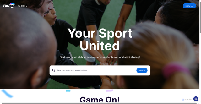 Security scan screenshot of https://playhq.com