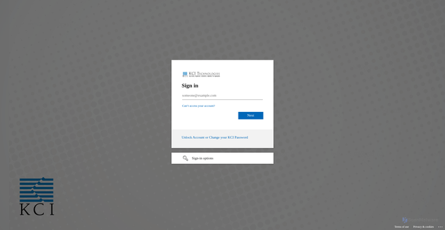 Security scan screenshot of https://kci365.sharepoint.com