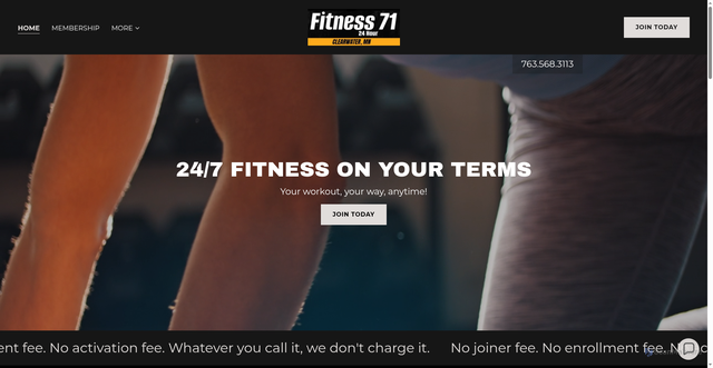 Security scan screenshot of https://fitness71.com/