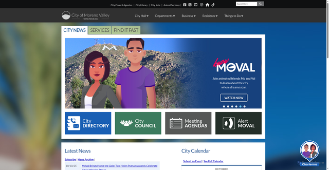 Security scan screenshot of https://moval.gov/