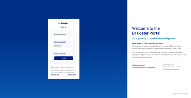 Security scan screenshot of https://hip.drfoster.co.uk