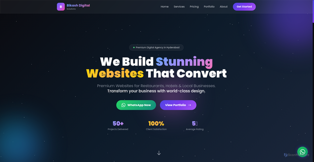 Security scan screenshot of https://bikash-digital-solution-z2o5037oiq.edgeone.app/