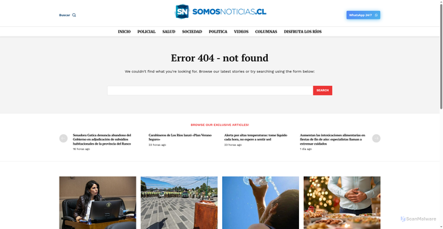Security scan screenshot of https://www.somosnoticias.cl/mall/319436748561
