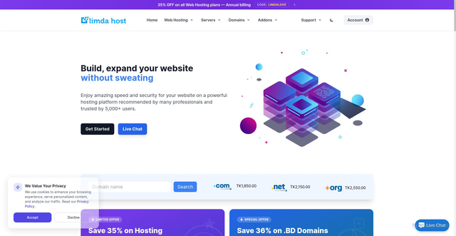 Security scan screenshot of https://limda.net