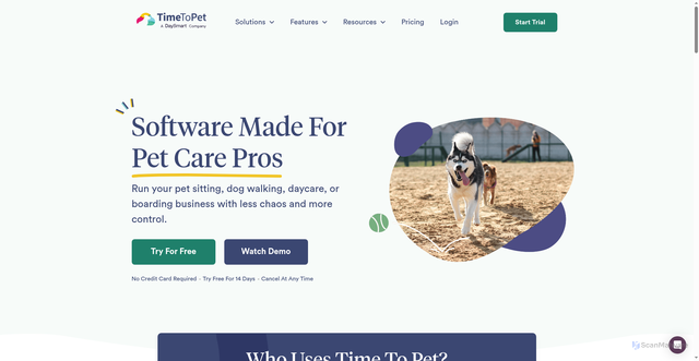 Security scan screenshot of https://www.timetopet.com