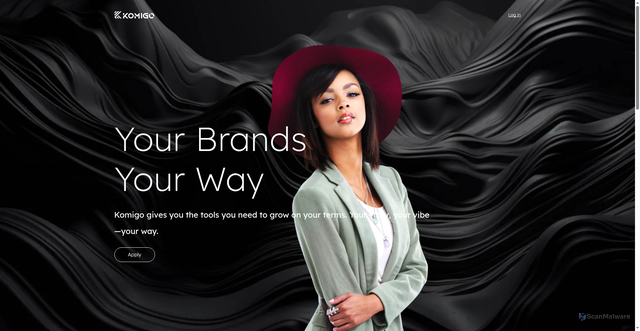 Security scan screenshot of https://komigo.me