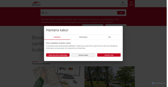 Security scan screenshot of https://www.boverket.se