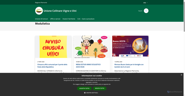 Security scan screenshot of https://www.vignevini.at.it
