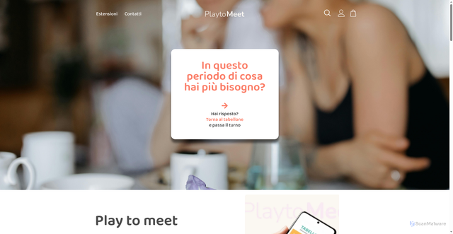 Security scan screenshot of https://playtomeet.com/