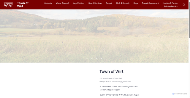 Security scan screenshot of https://wirtny.gov/