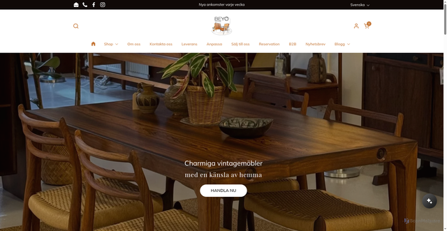 Security scan screenshot of https://beyovintage.se