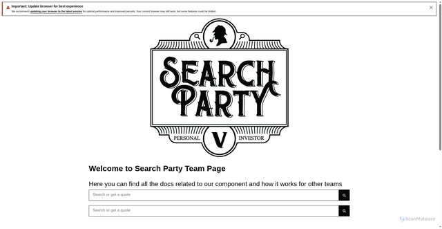Security scan screenshot of https://search.web.vanguard.com