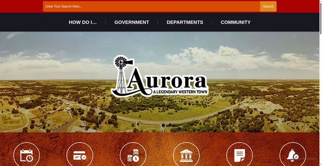 Security scan screenshot of https://www.auroratexas.gov/