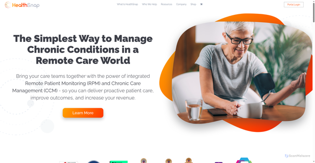 Security scan screenshot of https://healthsnap.io