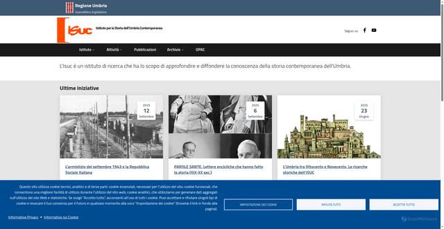 Security scan screenshot of https://consiglio.regione.umbria.it/isuc