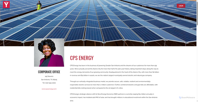 Security scan screenshot of https://ytexas.com/cps-energy/