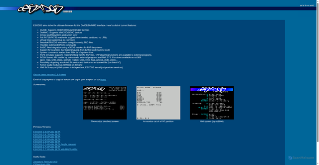 Security scan screenshot of https://esxdos.org