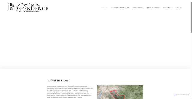 Security scan screenshot of https://www.independenceut.gov/