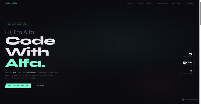 Security scan screenshot of https://myportfoliopage-7zqp3qdkky.edgeone.app/