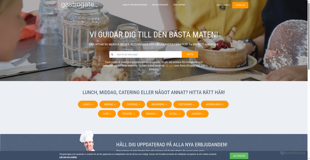 Security scan screenshot of https://gastrogate.com/