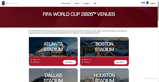 Security scan screenshot of https://fifaworldcup26.suites.fifa.com/venues/