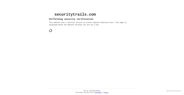 Security scan screenshot of https://securitytrails.com