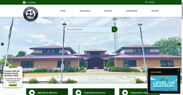 Security scan screenshot of https://grundycountyil.gov/