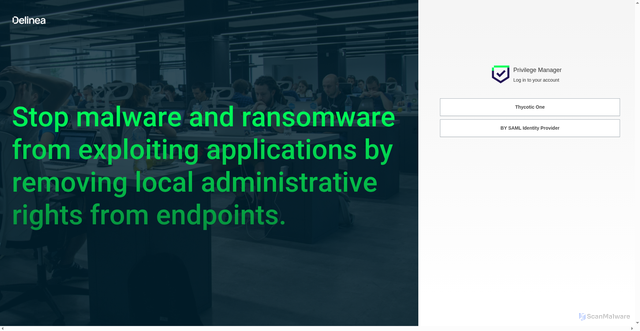 Security scan screenshot of https://bycore.privilegemanagercloud.com