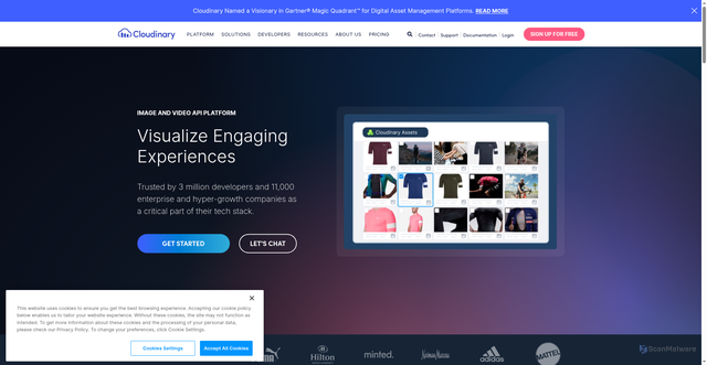 Security scan screenshot of https://digitalassets-shop.tesla.com/