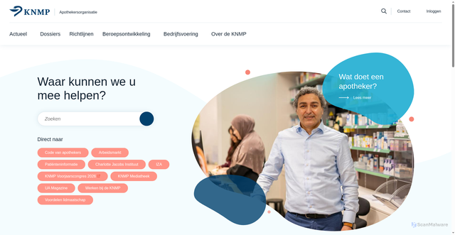 Security scan screenshot of https://knmp.nl
