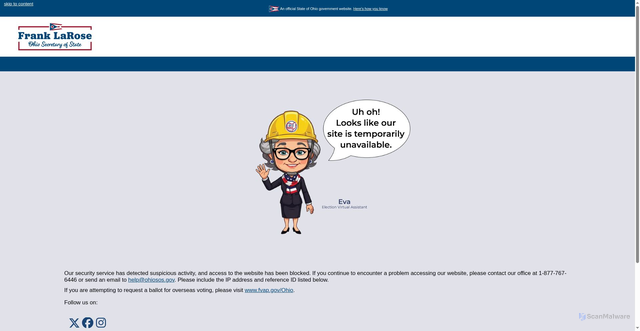 Security scan screenshot of https://www.boe.ohio.gov/erie/c/upload/Election_Candidates.pdf