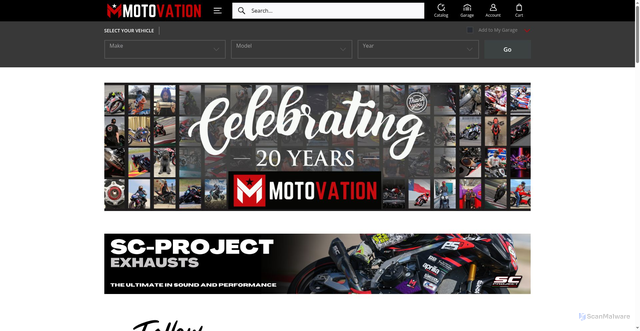 Security scan screenshot of https://motovationusa.com