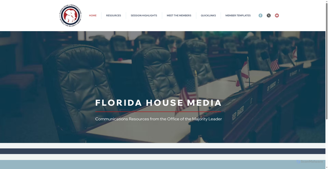 Security scan screenshot of https://www.floridahousemedia.gov/