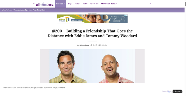 Security scan screenshot of https://www.allmomdoes.com/blog/200-building-a-friendship-that-goes-the-distance-with-eddie-james-and-tommy-woodard/