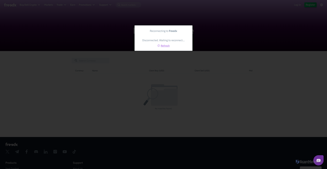 Security scan screenshot of https://www.exchange.freedx.com/zh-CN/exchange-rate