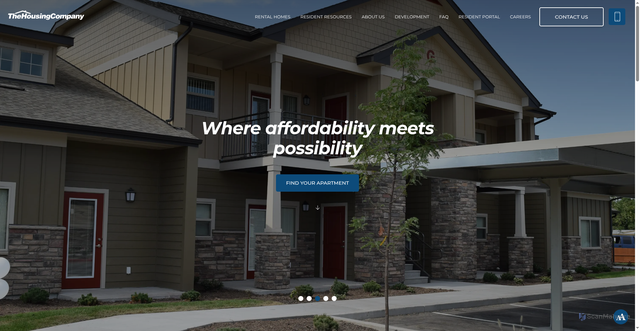 Security scan screenshot of https://www.thehousingcompany.org