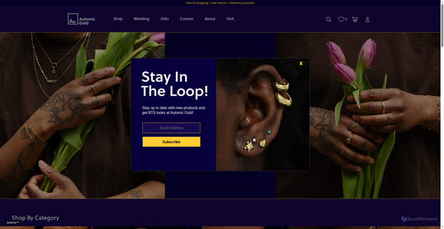 Security scan screenshot of https://automicgold.com