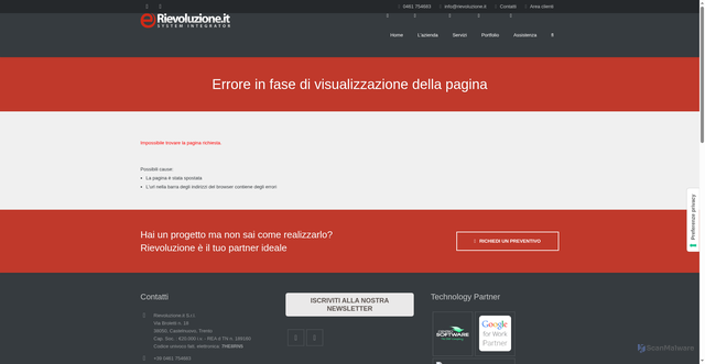 Security scan screenshot of https://www.apspgrigno.it/