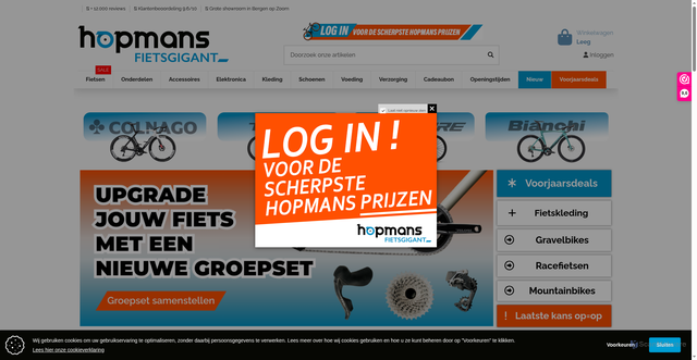 Security scan screenshot of https://hopmansfietsgigant.nl