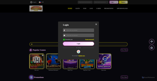 Security scan screenshot of https://90pinasonline.cc/