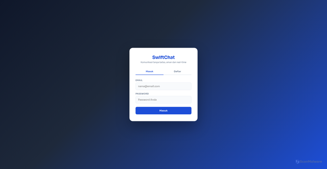Security scan screenshot of https://swiftchat-npuwwi127n.edgeone.app/