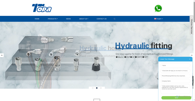 Security scan screenshot of https://topahydraulic.com