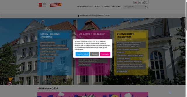 Security scan screenshot of https://edu.lodz.pl