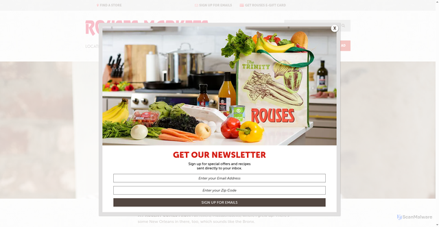 Security scan screenshot of https://www.rouses.com/about/blog/emeril-lagasse/
