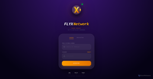 Security scan screenshot of https://flyxxcoin-qzt84r7wt7.edgeone.dev/