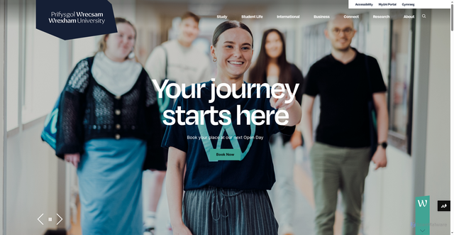 Security scan screenshot of https://wrexham.ac.uk/