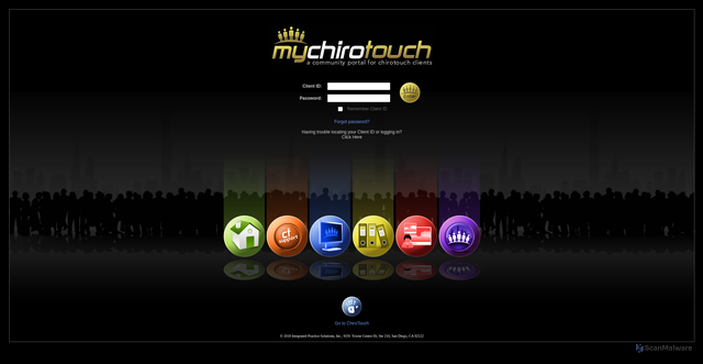 Security scan screenshot of https://www.mychirotouch.com
